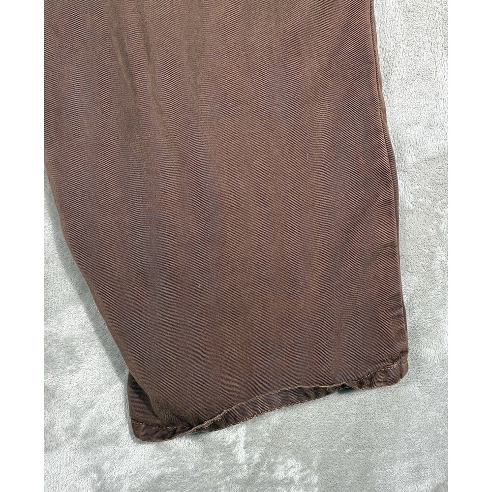 VTG Pulp‎ Pants Womens Sz 12 brown 100% Junlon Made In USA Polynosic - Picture 11 of 15